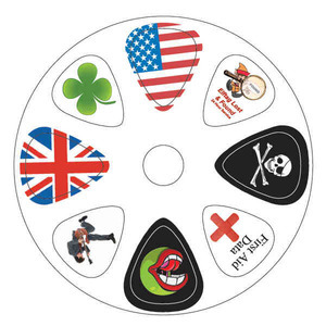 Custom Imprinted CD Size Guitar Pick Cards