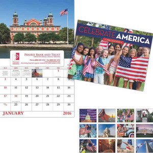Celebrate America Patriotic Wall Calendars, Custom Imprinted With Your Logo!
