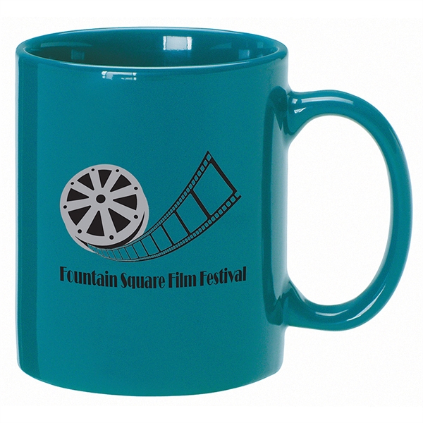 Blue Color Mugs, Custom Printed With Your Logo!