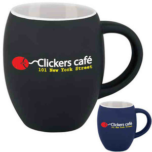 Ceramic Barrel Mugs, Custom Imprinted With Your Logo!