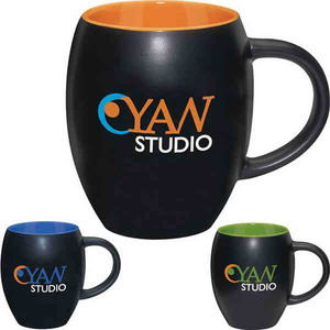 Ceramic Barrel Mugs, Custom Imprinted With Your Logo!