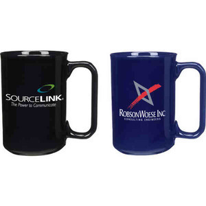 Ceramic D-Handle Mugs, Customized With Your Logo!