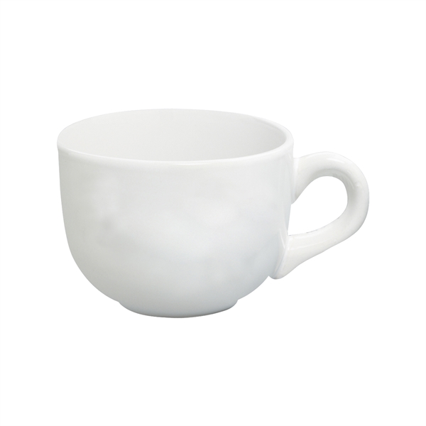 White Ceramic Soup Mugs, Custom Imprinted With Your Logo!