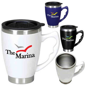 Ceramic Stainless Mugs, Custom Printed With Your Logo!