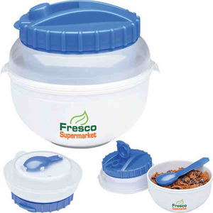 Cereal To-Go Food Containers, Custom Imprinted With Your Logo!
