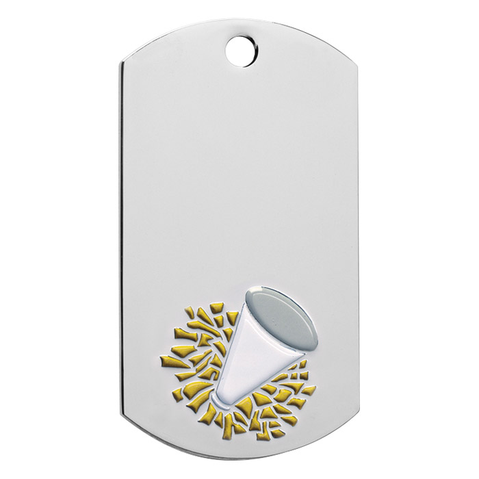 Custom Imprinted Cheer Leading Dog Tags