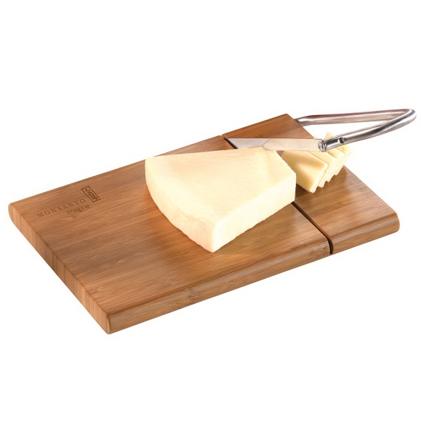 Custom Printed Canadian Manufactured Bamboo Cheese Slicers