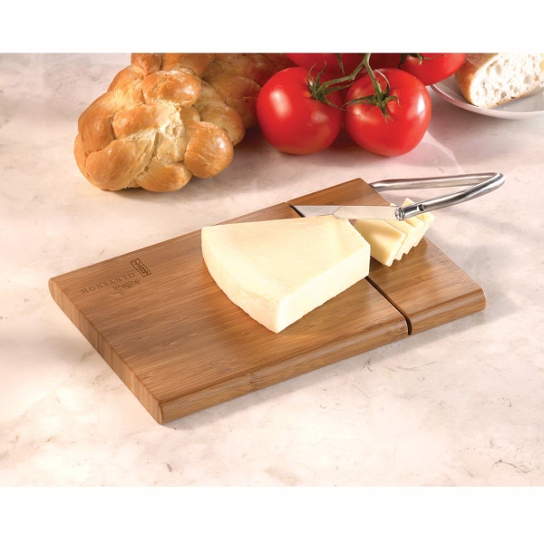 Canadian Manufactured Bamboo Cheese Slicers, Customized With Your Logo!