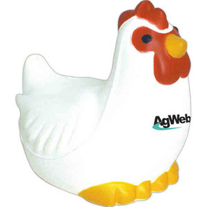 Chicken Stressball Squeezies, Custom Imprinted With Your Logo!