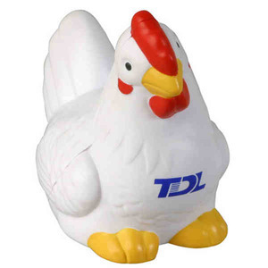 Chicken Stressball Squeezies, Custom Imprinted With Your Logo!