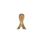 Custom Imprinted Childhood Cancer Awareness Ribbon Pins