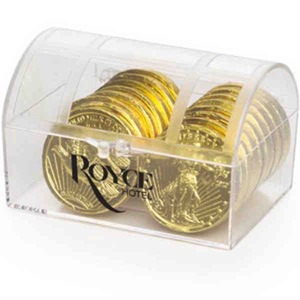 Chocolate Filled Treasure Chests, Personalized With Your Logo!