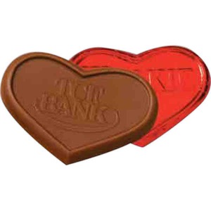 Chocolate Heart Box Wedding Favors, Custom Made With Your Logo!
