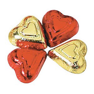 Chocolate Heart Wedding Party Favors, Custom Printed With Your Logo!
