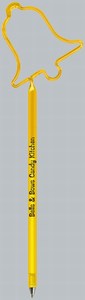 Church Bell Tower Bent Shaped Pens, Custom Printed With Your Logo!