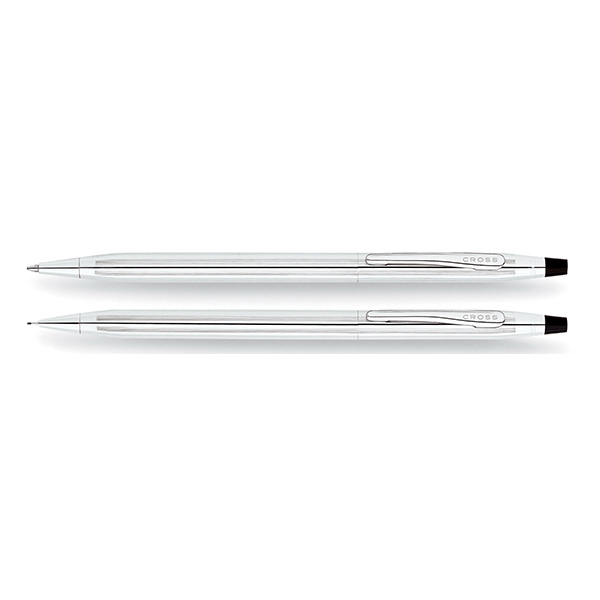 Cross Lustrous Chrome Pen and Pencil Sets, Custom Printed With Your Logo!