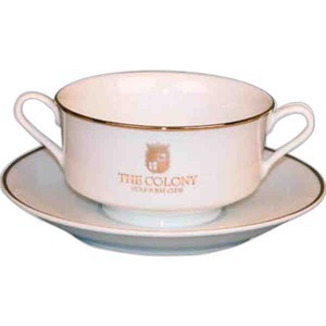 Classic Rim Cream Soup Bowls, Personalized With Your Logo!