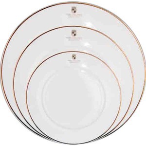 Classic Rim Dinnerware Plates, Custom Imprinted With Your Logo!