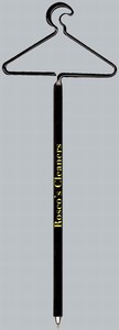 Clothes Hanger Bent Shaped Pens, Custom Imprinted With Your Logo!