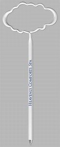 Cloud Bent Shaped Pens, Custom Imprinted With Your Logo!