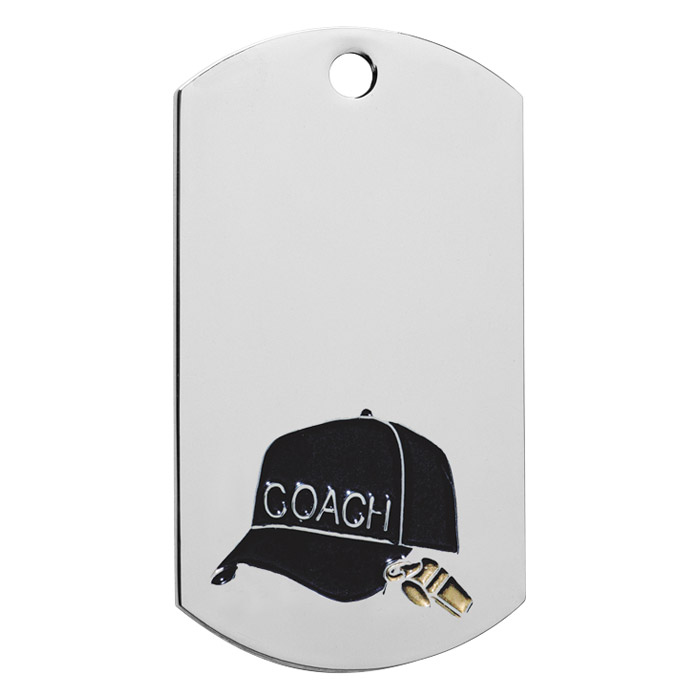 Custom Imprinted Coach Dog Tags