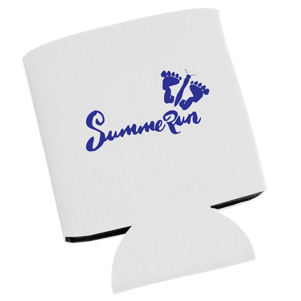 White Color Can Coolers, Custom Designed With Your Logo!