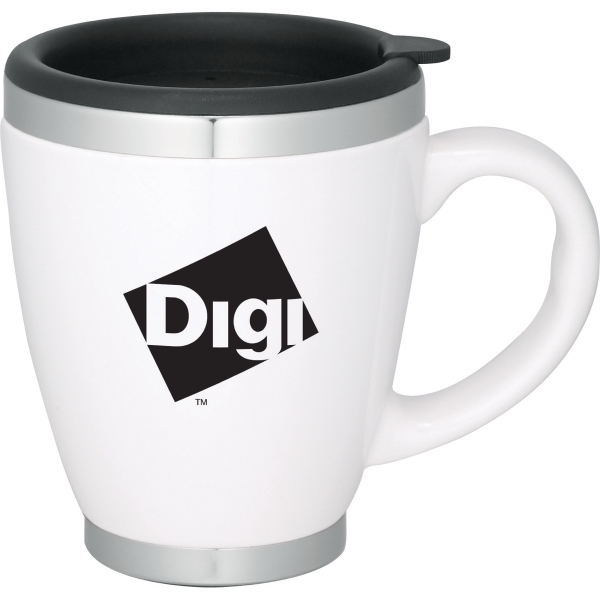 14oz. Double Wall Constructed Coffee Mugs, Custom Printed With Your Logo!