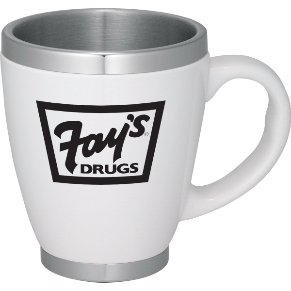 14oz. Double Wall Constructed Coffee Mugs, Custom Printed With Your Logo!
