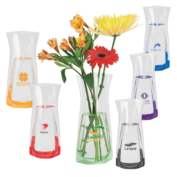 Flexible Flower Vases, Custom Printed With Your Logo!
