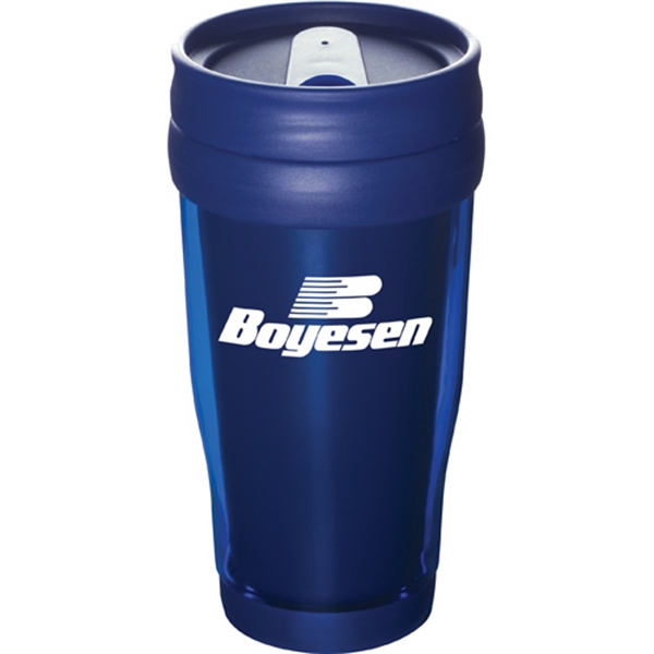 16oz. Double Wall Coffee Travel Mugs, Custom Designed With Your Logo!