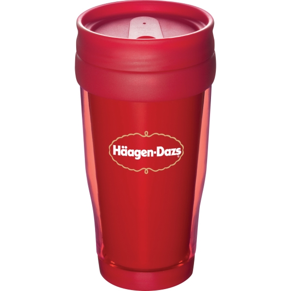 16oz. Double Wall Coffee Travel Mugs, Custom Designed With Your Logo!