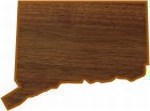 Connecticut State Shaped Plaques, Custom Engraved With Your Logo!