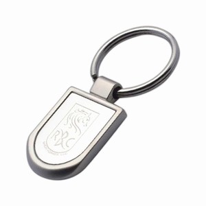 Custom Printed Contour Silver Key Tags