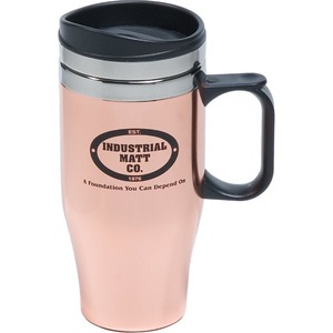 Copper Finish Travel Mugs, Customized With Your Logo!