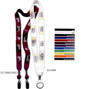 Cotton and Metal Lanyards, Custom Imprinted With Your Logo!