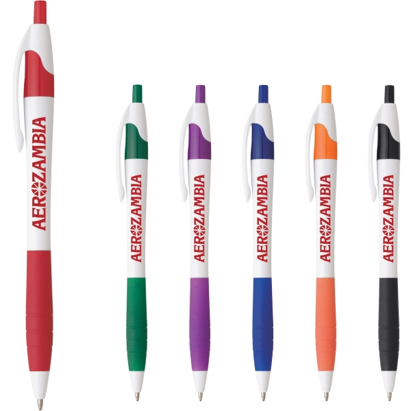 White Barrel Stick Pens, Custom Printed With Your Logo!