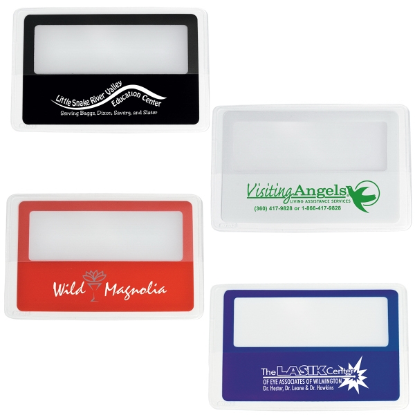 Credit Card Magnifiers, Custom Printed With Your Logo!