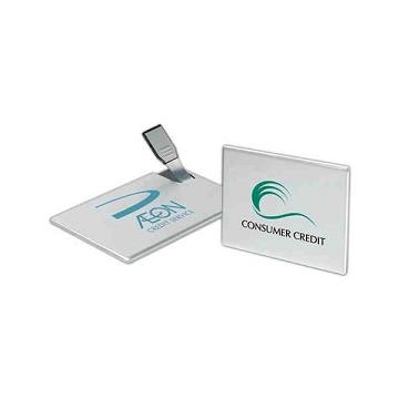 Credit Card Shaped USB Drives, Custom Imprinted With Your Logo!