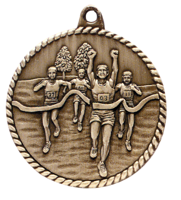 Custom Printed Cross Country High Relief Medals