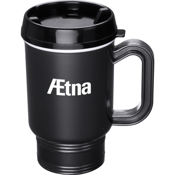 Travel Mugs with Thumb Slides, Custom Printed With Your Logo!