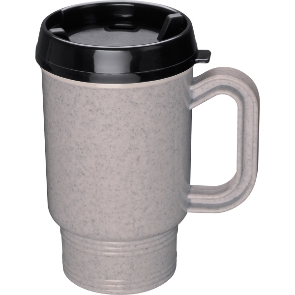 Travel Mugs with White Liners, Custom Printed With Your Logo!
