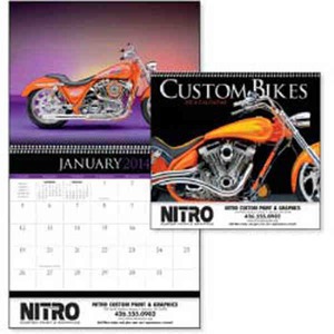 Custom Bikes Appointment Calendars, Personalized With Your Logo!