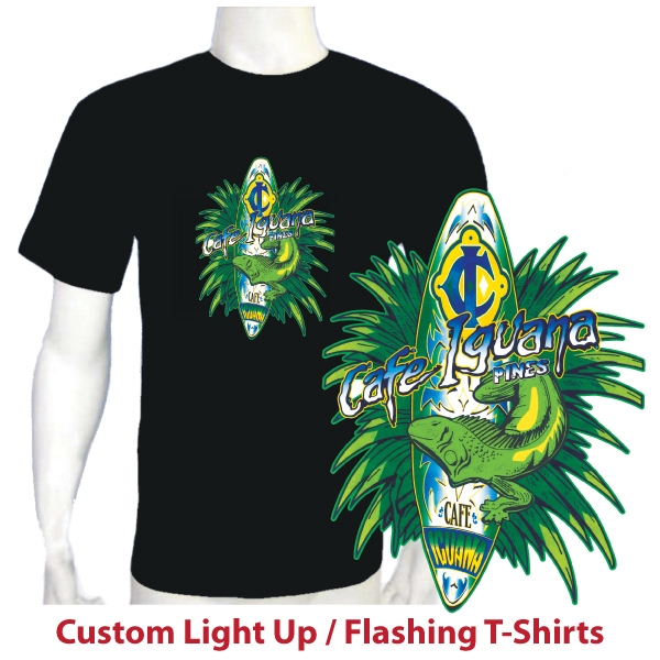 Custom Printed Flashing T-Shirts