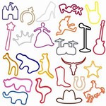 Custom Printed Random Color Silly Bands