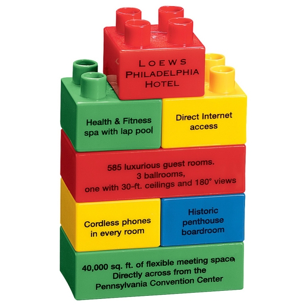 Custom Printed Tower Shaped Stock Promo Block Sets