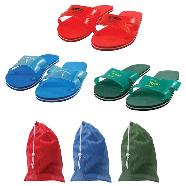 Sport Flip Flops, Custom Imprinted With Your Logo!