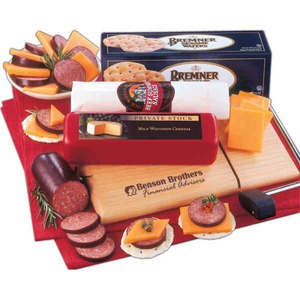 Delightful Perishable Cheese and Sausage Food Gifts, Personalized With Your Logo!