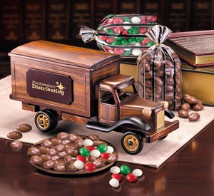Delivery Truck Vehicle Themed Food Gifts, Custom Designed With Your Logo!