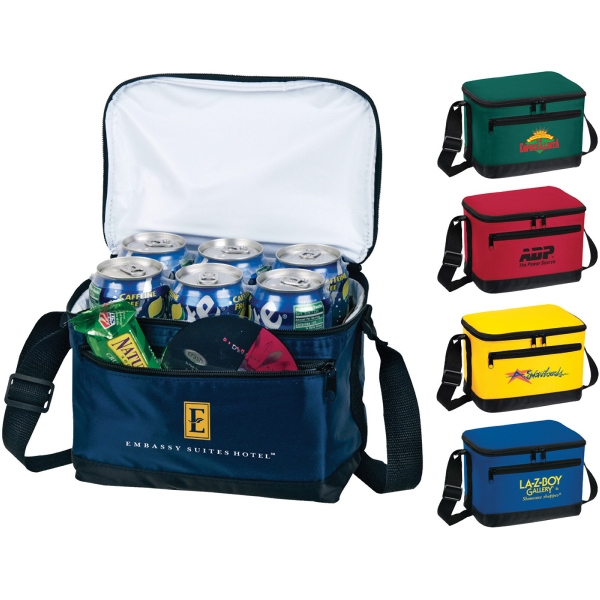 6 Pack Insulated Bags, Custom Printed With Your Logo!