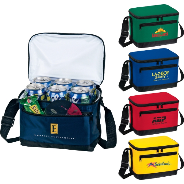 6 Pack Insulated Bags, Custom Printed With Your Logo!